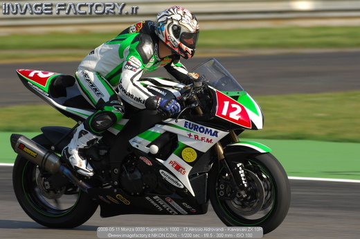2008-05-11 Monza 0038 Superstock 1000 - 12 Alessio Aldrovandi - Kawasaki ZX 10R